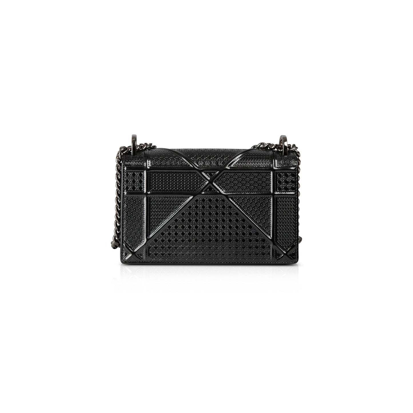 Christian Dior Metallic Microcannage Diorama Chain Bag