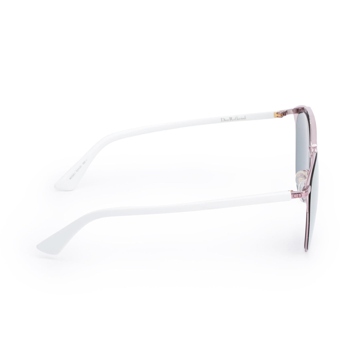 Christian Dior Metallic Purple Tone Metal White Acetate DiorReflected Sunglasses