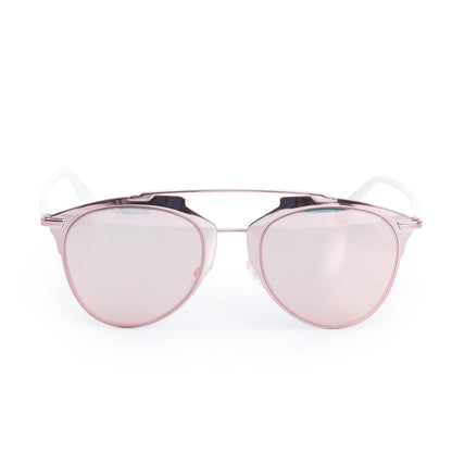 Christian Dior Metallic Purple Tone Metal White Acetate DiorReflected Sunglasses