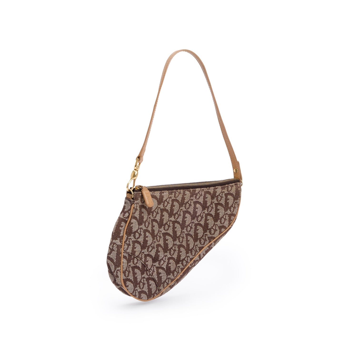 Christian Dior Mini Brown Monogram Saddle Pochette