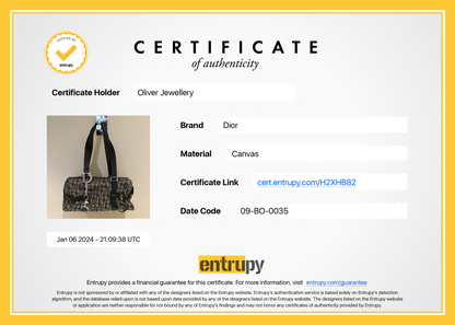 Christian Dior Navy Diorissimo Logo Charms Boston Bag