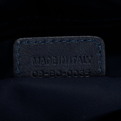 Christian Dior Navy Diorissimo Logo Charms Boston Bag