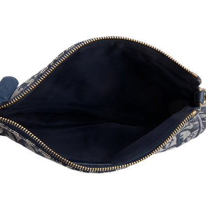 Christian Dior Navy Diorissimo Saddle Pochette