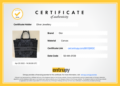 Christian Dior Navy KaleiDiorscopic Embroidery Large Book Tote