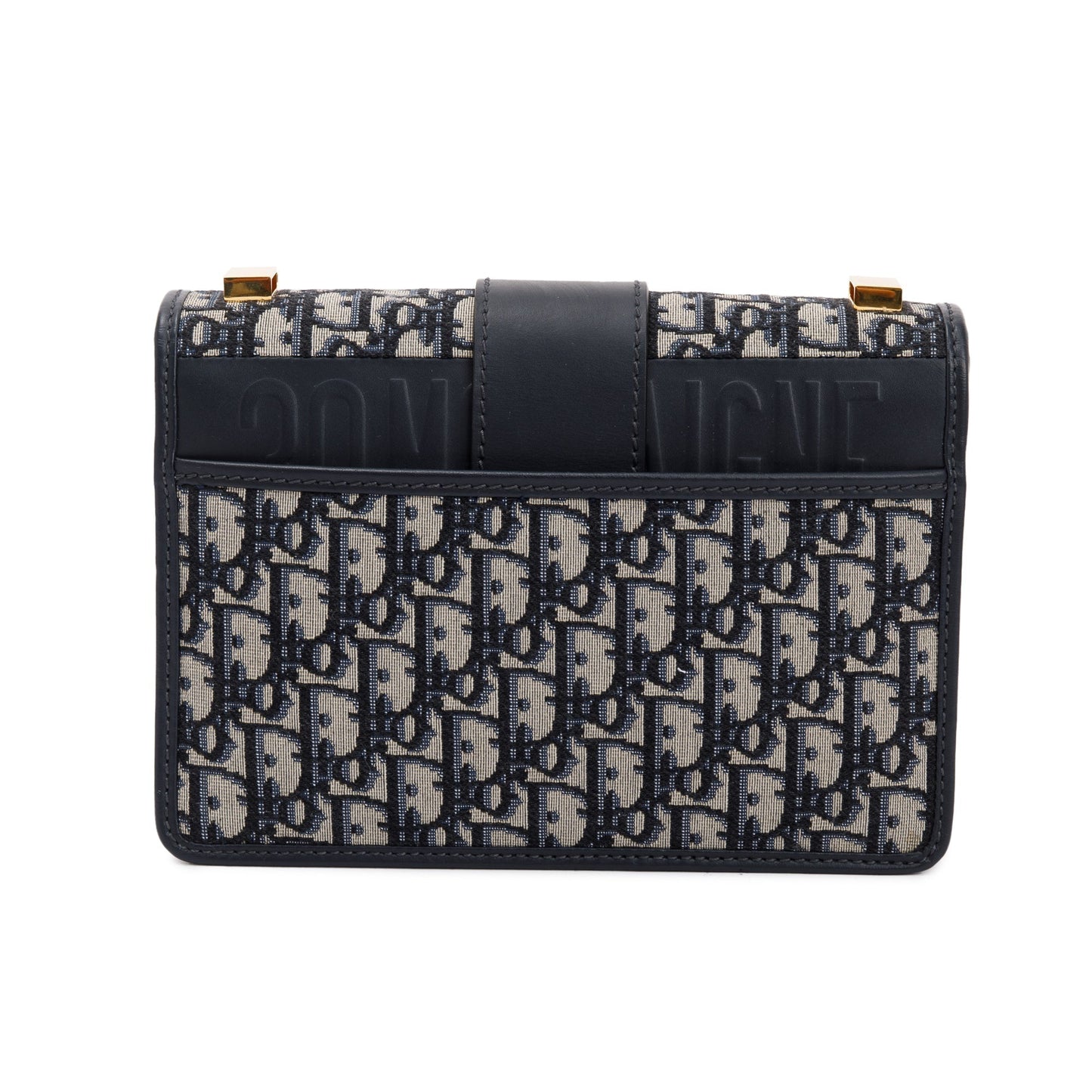 Christian Dior Navy Oblique 30 Montaigne Bag