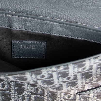 Christian Dior Oblique Jacquard Saddle Pouch