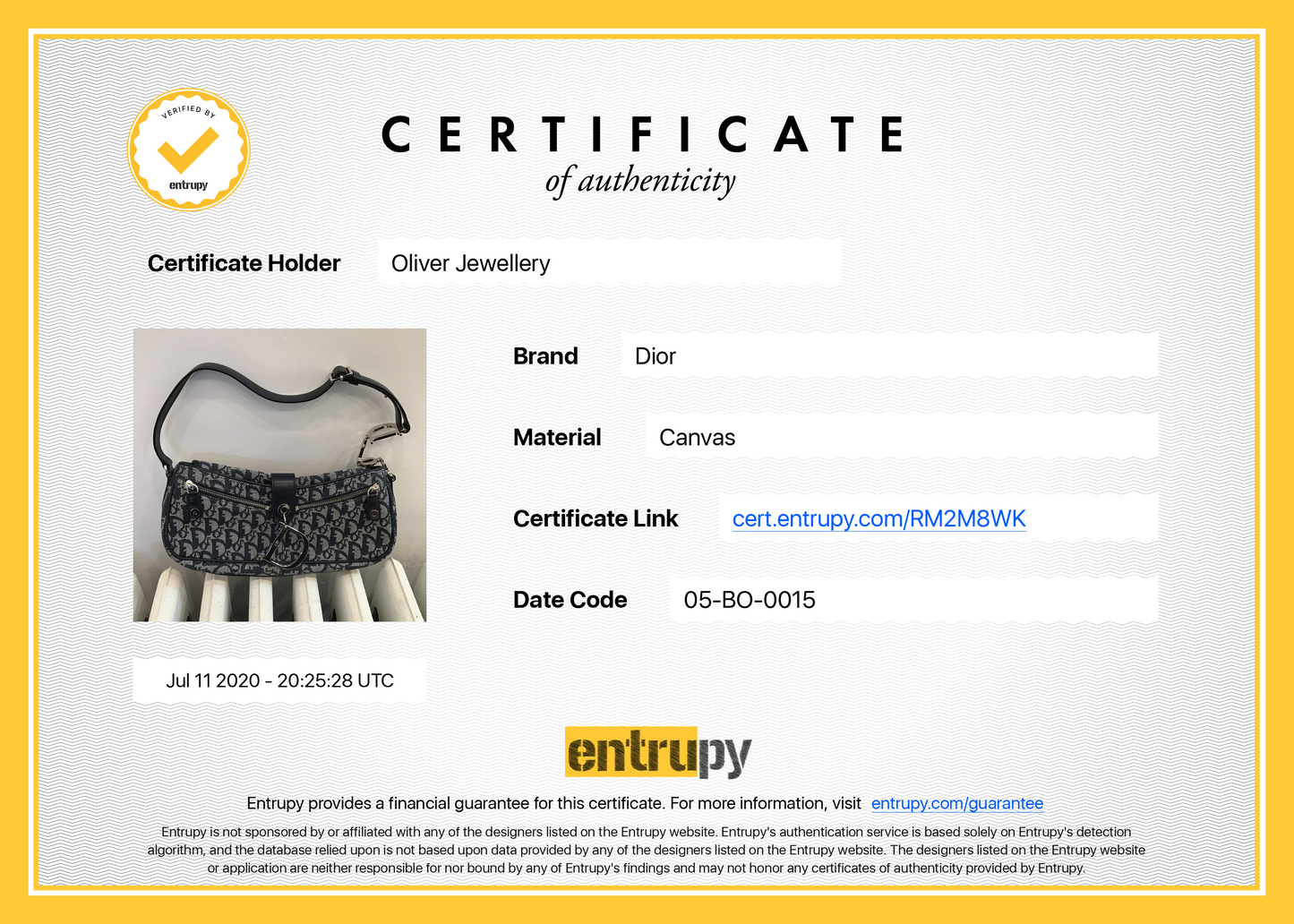 Christian Dior Oblique Logo Baguette Bag