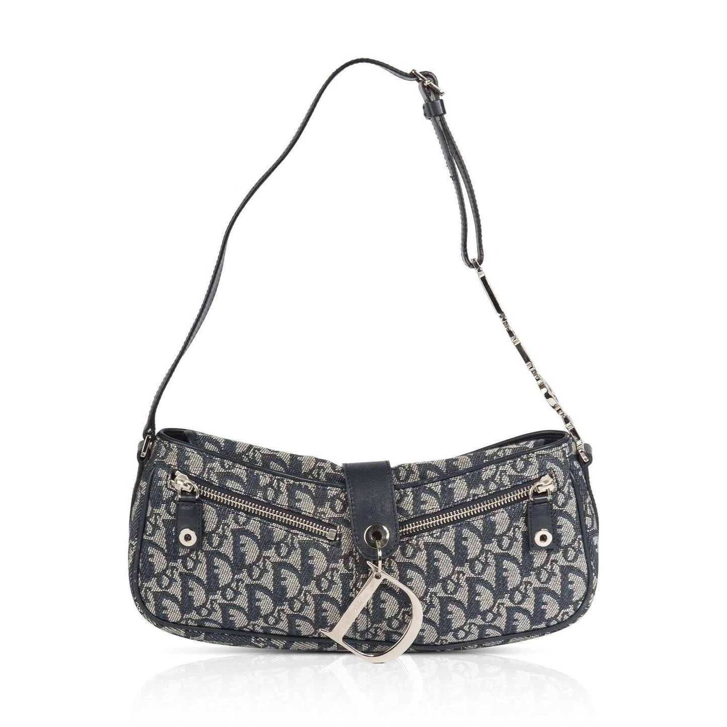 Christian Dior Oblique Logo Baguette Bag