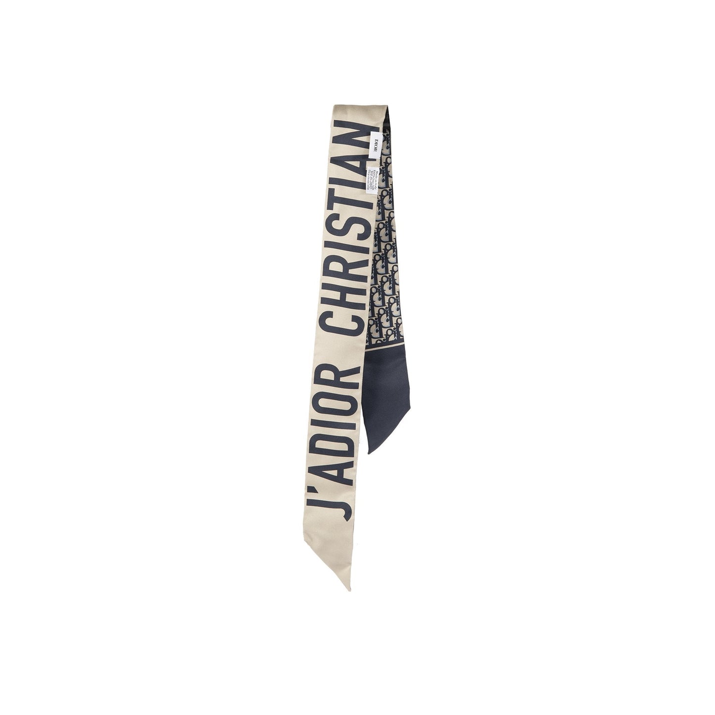 Christian Dior Oblique Mitzah Silk Twilly Scarf