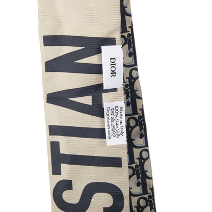 Christian Dior Oblique Mitzah Silk Twilly Scarf