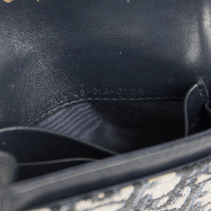 Christian Dior Oblique Saddle Flap Card Holder