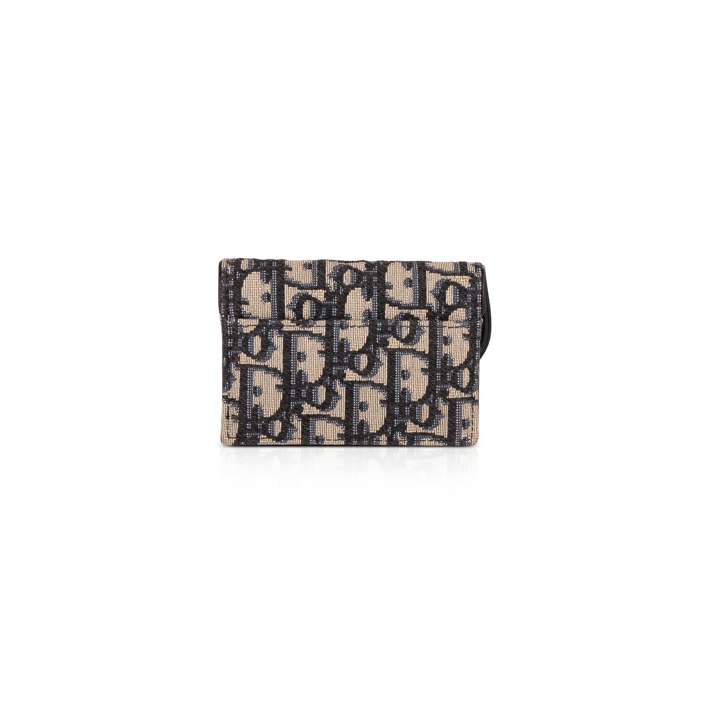 Christian Dior Oblique Saddle Flap Card Holder