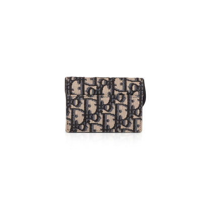 Christian Dior Oblique Saddle Flap Card Holder
