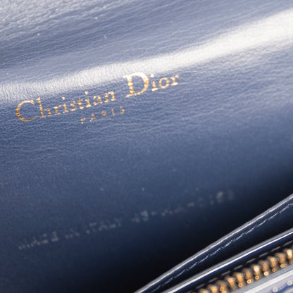 Christian Dior Patent Cannage Leather Lady Dior Chain Pouch