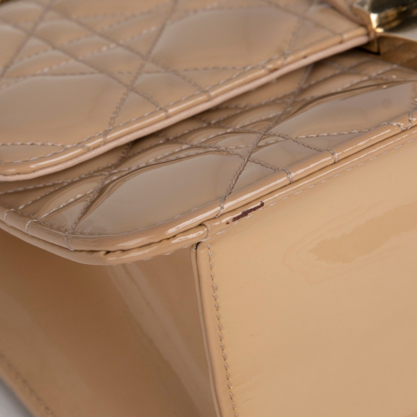 Christian Dior Patent Cannage Miss Dior Promenade Pouch