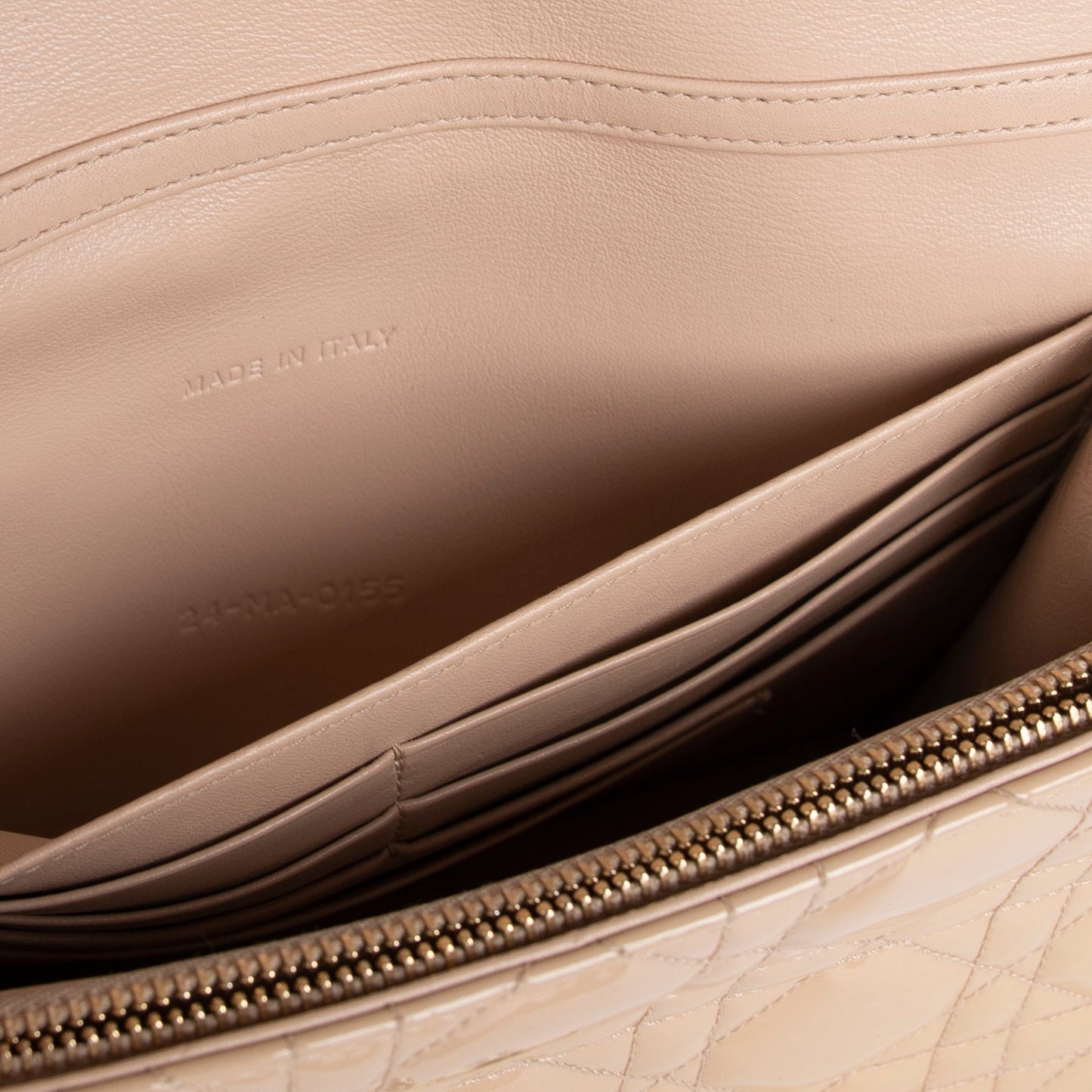 Christian Dior Patent Cannage Miss Dior Promenade Pouch