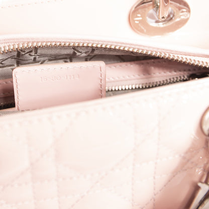 Christian Dior Patent Leather Medium Lady Dior Bag