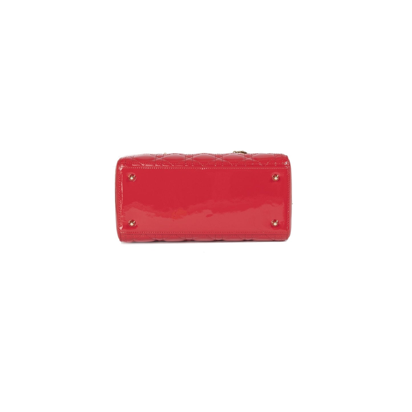 Christian Dior Patent Leather Medium Lady Dior Bag