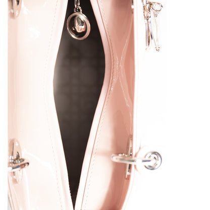 Christian Dior Patent Leather Medium Lady Dior Bag