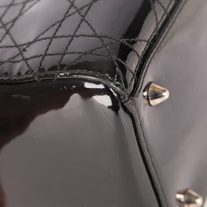 Christian Dior Patent Leather Medium Lady Dior Bag