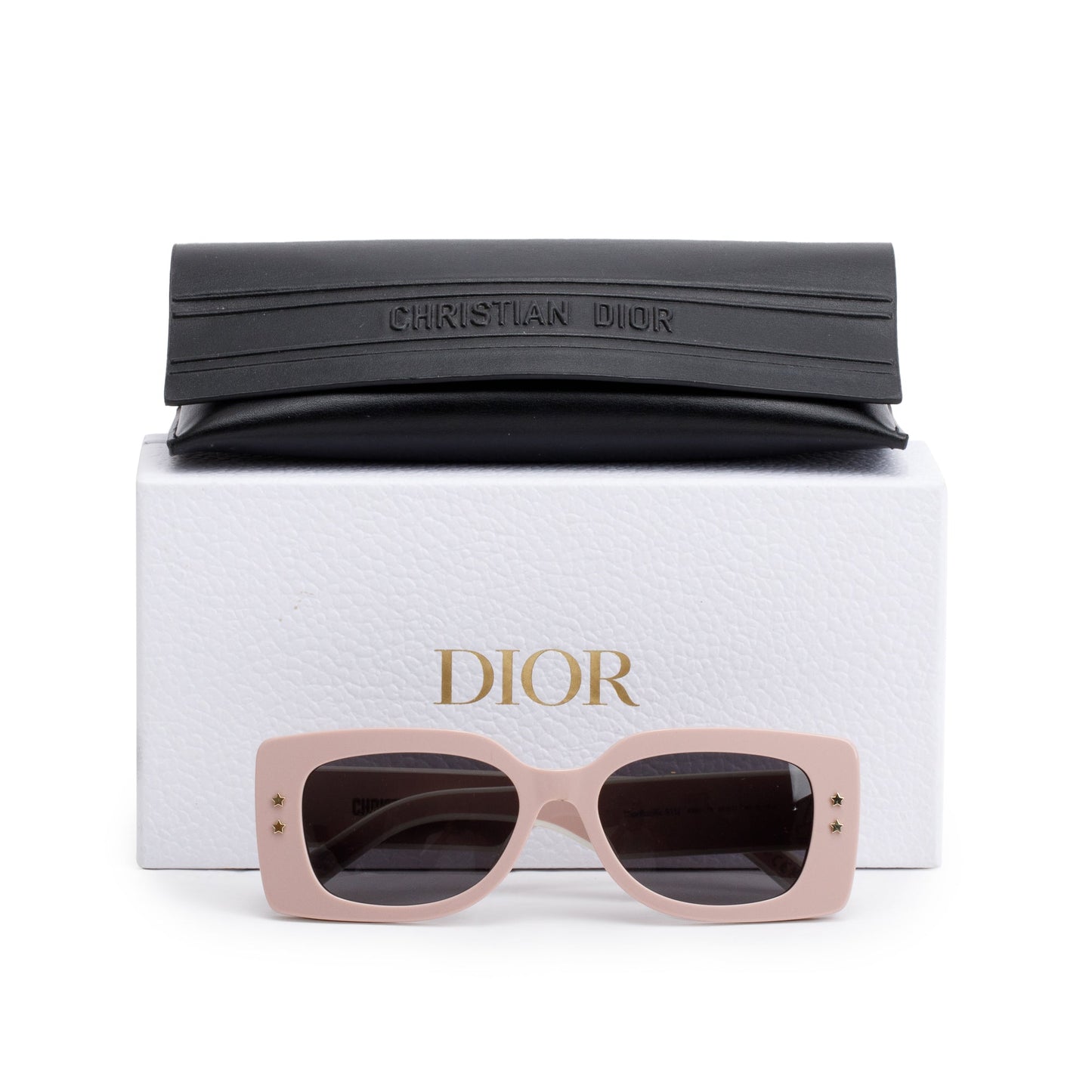 Christian Dior Pink  Acetate DiorPacific S1U Rectangular Sunglasses