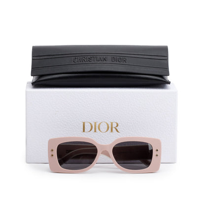 Christian Dior Pink  Acetate DiorPacific S1U Rectangular Sunglasses