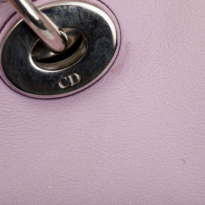 Christian Dior Pink Calfskin Leather Medium Diorissimo Tote