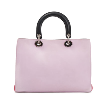 Christian Dior Pink Calfskin Leather Medium Diorissimo Tote