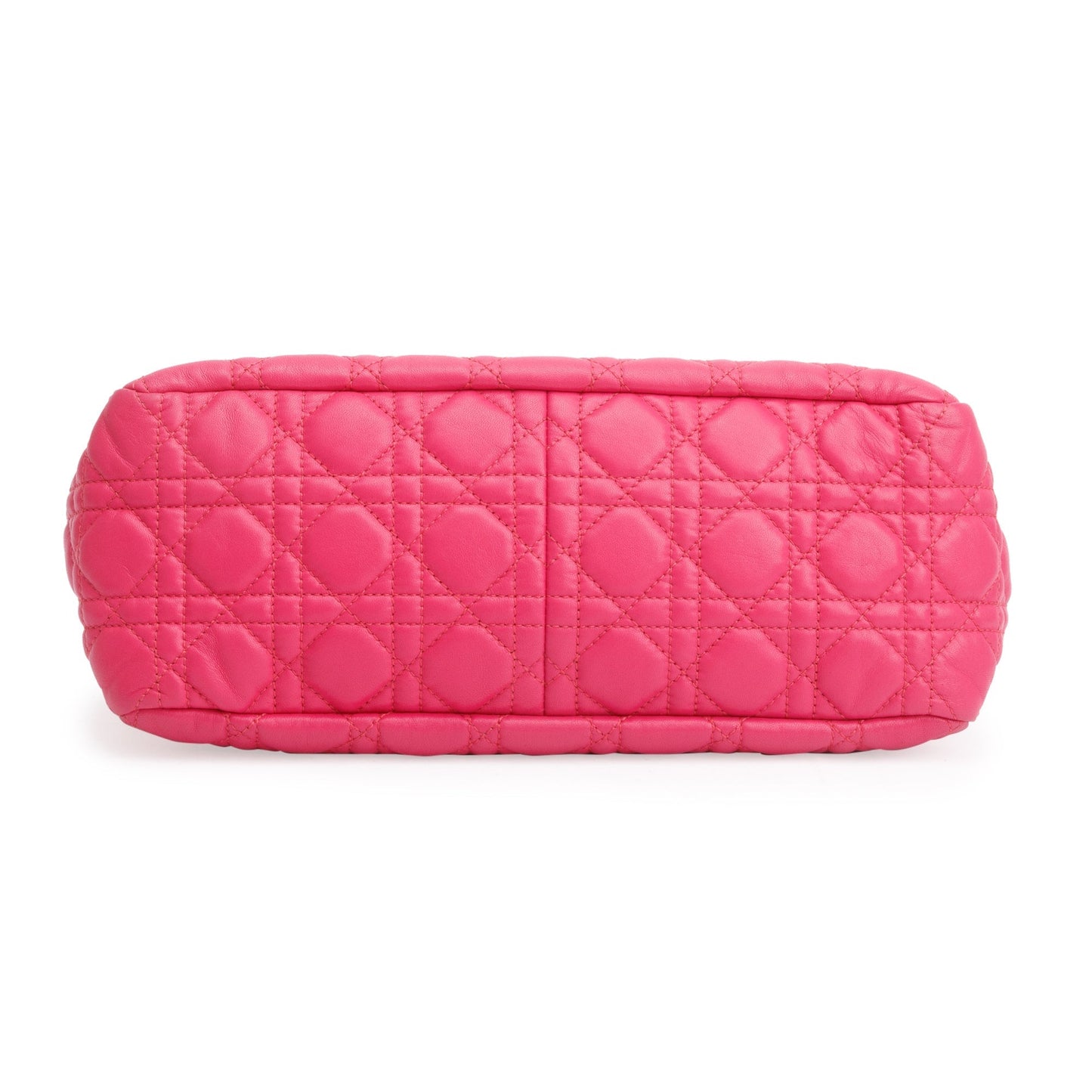 Christian Dior Pink Cannage Calfskin Leather New Lock Flap Bag