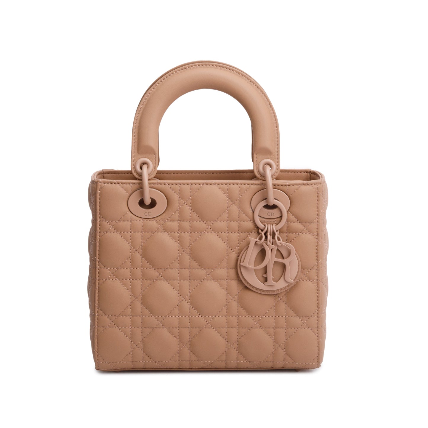Christian Dior Pink Cannage Lambskin Leather Small Lady Dior My ABCDior Bag