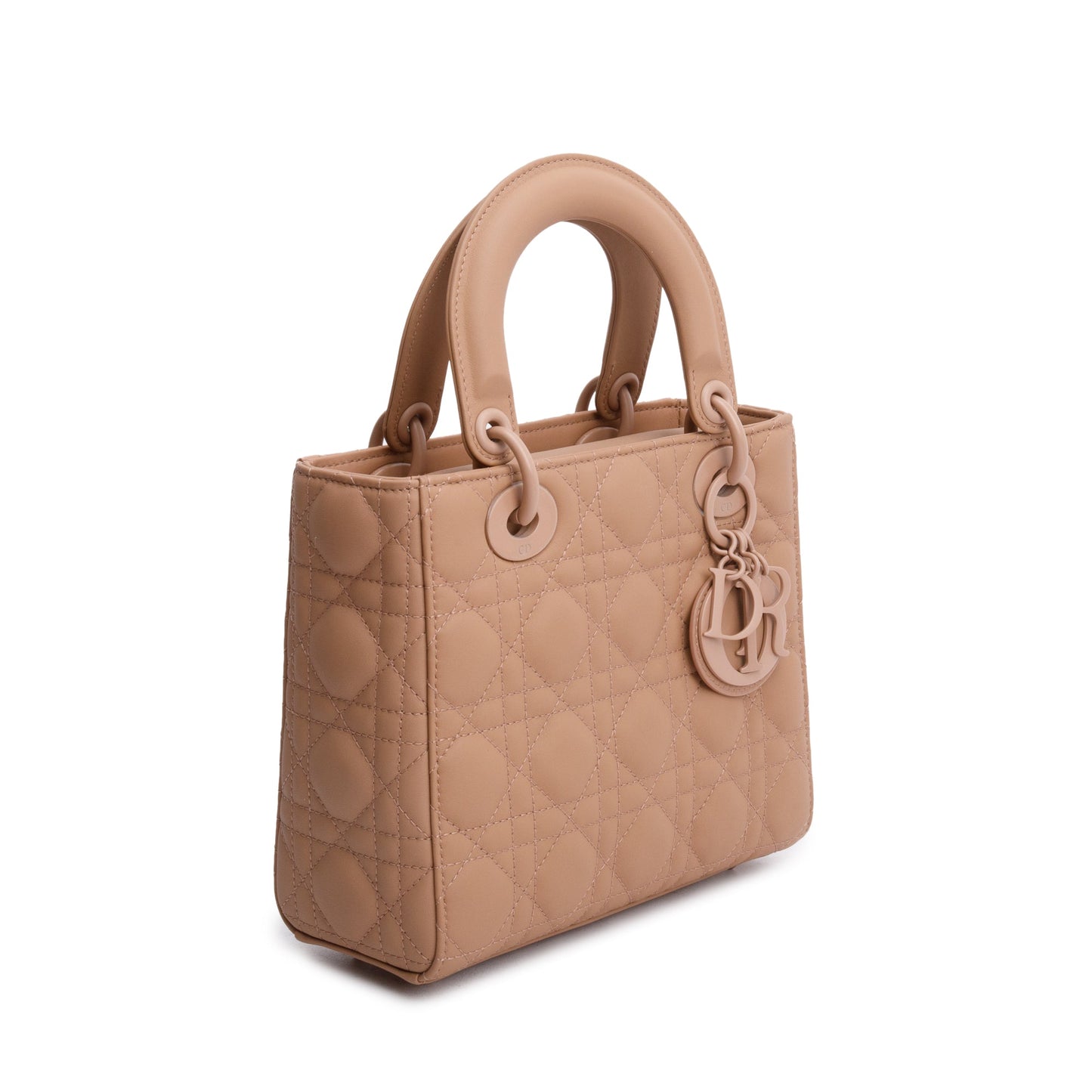 Christian Dior Pink Cannage Lambskin Leather Small Lady Dior My ABCDior Bag