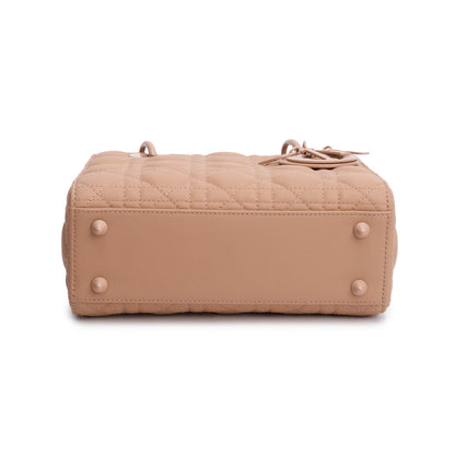 Christian Dior Pink Cannage Lambskin Leather Small Lady Dior My ABCDior Bag