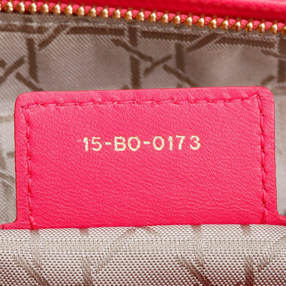 Christian Dior Pink Cannage Leather Large Lady Dior Bag
