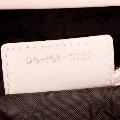 Christian Dior Pink Cannage Leather Large Lady Dior Bag