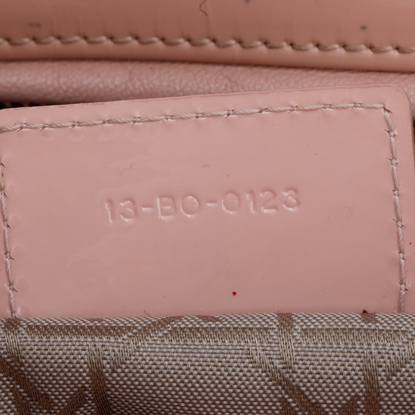 Christian Dior Pink Cannage Patent Leather Large Lady Dior Bag