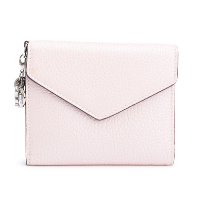 Christian Dior Pink Leather Diorissimo Envelope Compact Wallet