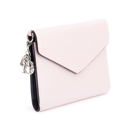 Christian Dior Pink Leather Diorissimo Envelope Compact Wallet