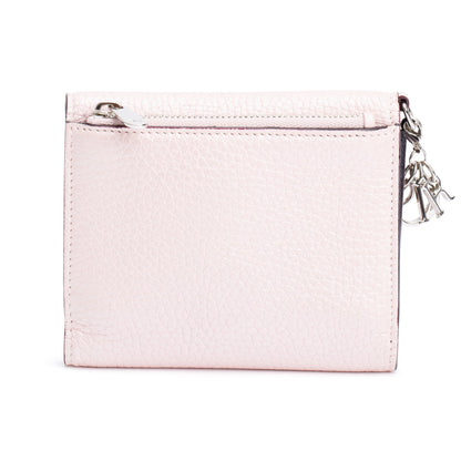 Christian Dior Pink Leather Diorissimo Envelope Compact Wallet