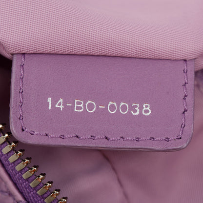 Christian Dior Purple Cannage Quilted Satin Charming Bag
