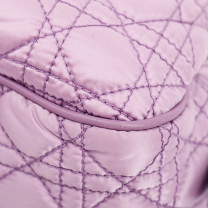 Christian Dior Purple Cannage Quilted Satin Charming Bag