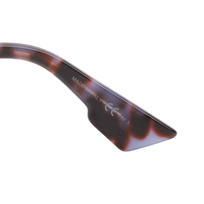 Christian Dior Purple Spotted Havana Acetate Abstract Mirrored Square Sunglasses