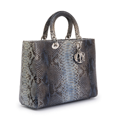 Christian Dior Python Large Lady Dior Bag