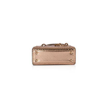 Christian Dior Python Mini Lady Dior Bag