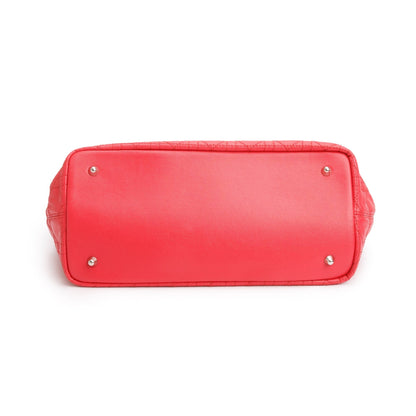 Christian Dior Red Cannage Panarea Shopping Tote