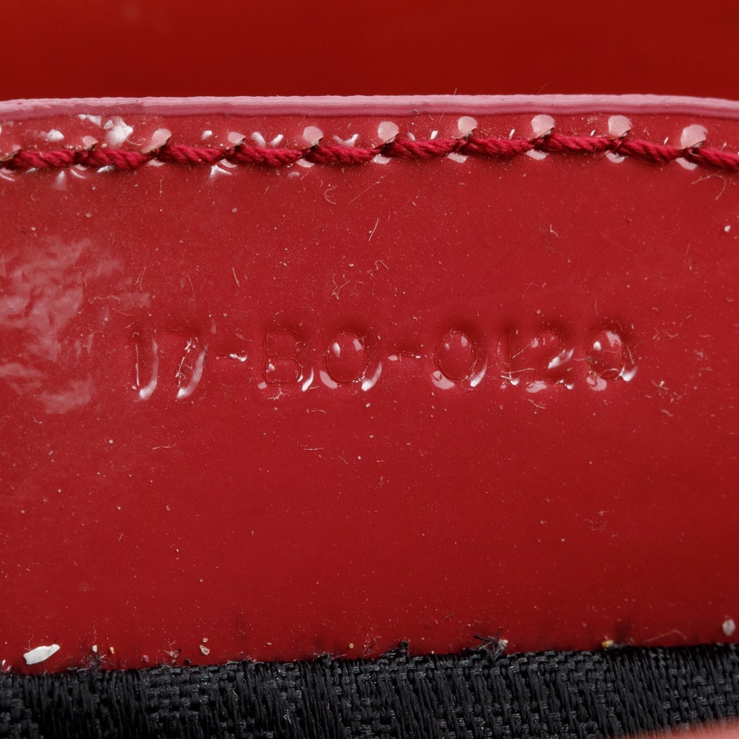Christian Dior Red Cannage Patent Leather Small Lady Dior Bag