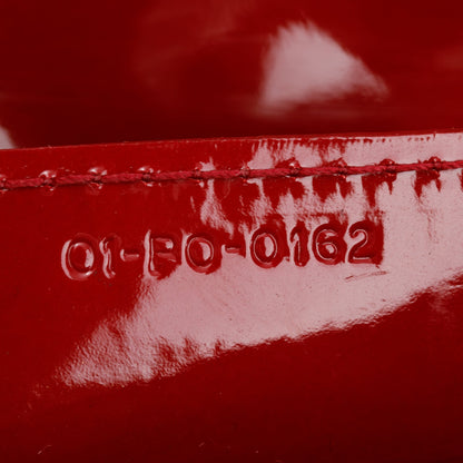 Christian Dior Red Patent Leather Medium Lady Dior Bag