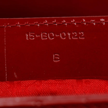 Christian Dior Red Patent Leather Medium Lady Dior Bag
