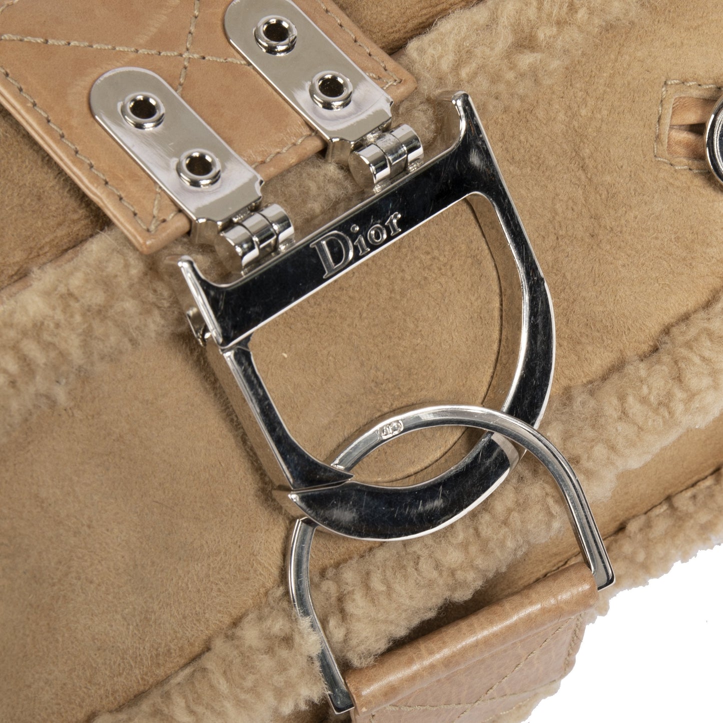Christian Dior Remove Before Flight Shearling Bag