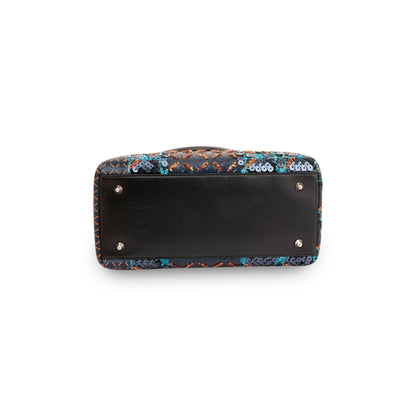 Christian Dior Sequin Medium Lady Dior Bag