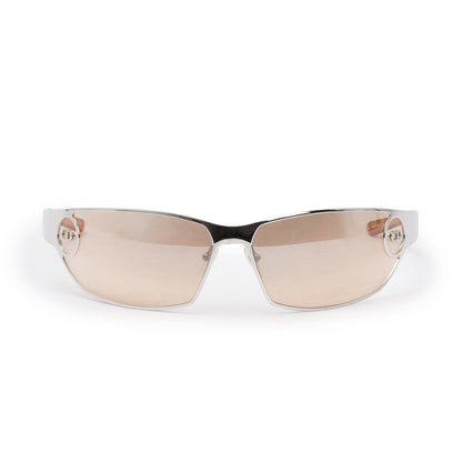 Christian Dior Silver Metal DiorStart Shield Sunglasses